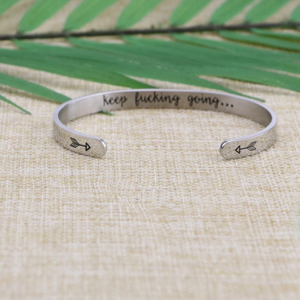 Keep F**king Going Joycuff bracelet